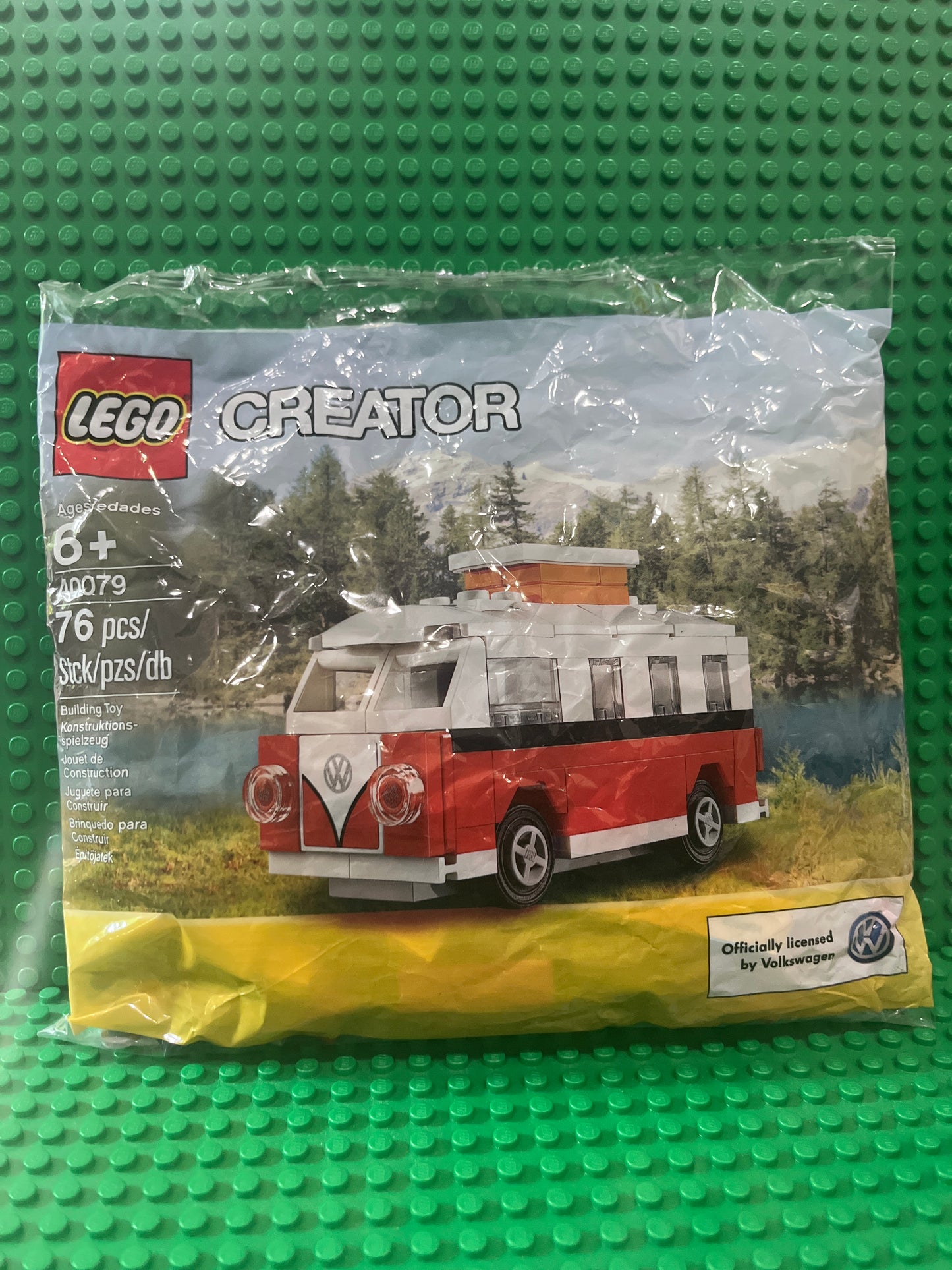 40079 Mini Volkswagen T1 Camper Van (VW Bus) polybag