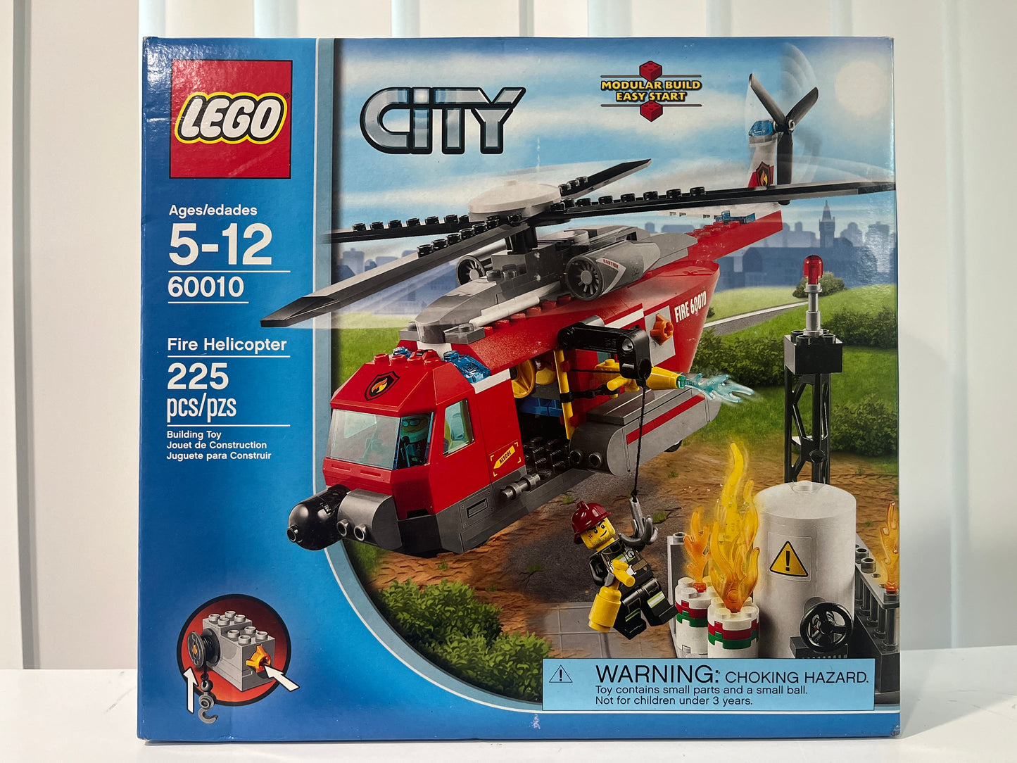 60010 Fire Helicopter (Red Stripe on Side Version)