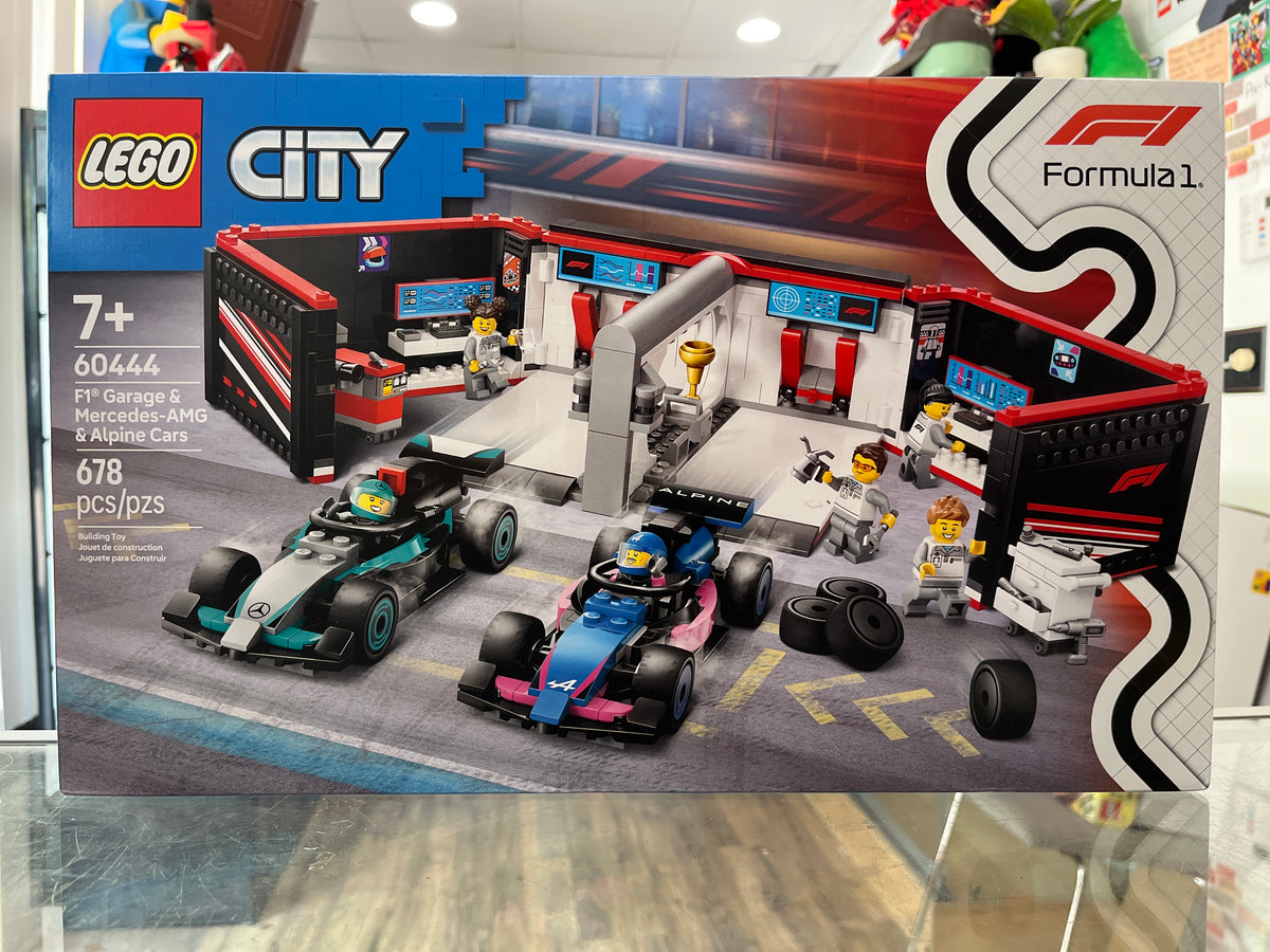60444 F1 Garage & Mercedes-AMG & Alpine Cars