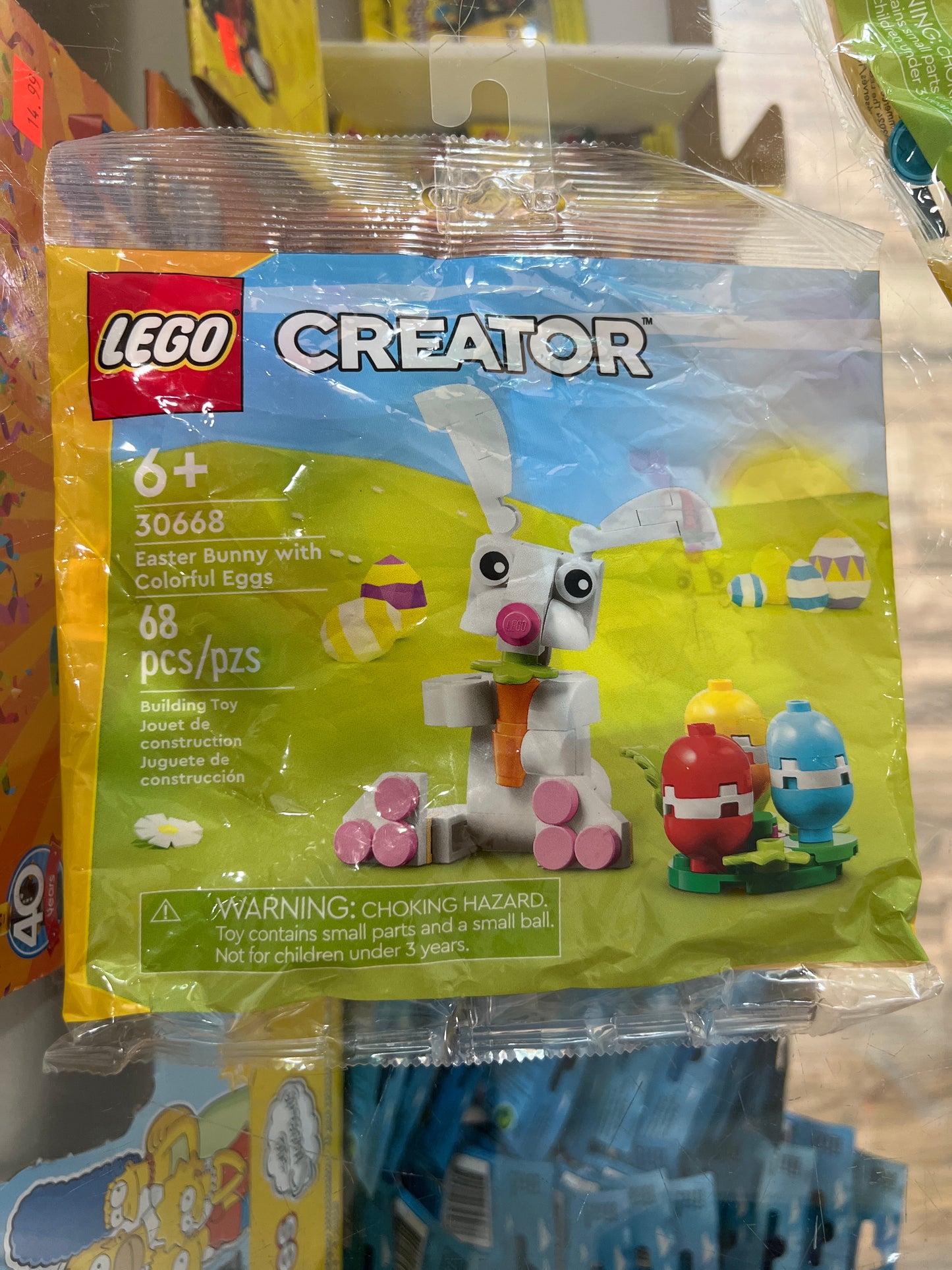 30668 Easter Bunny with Colorful Eggs polybag
