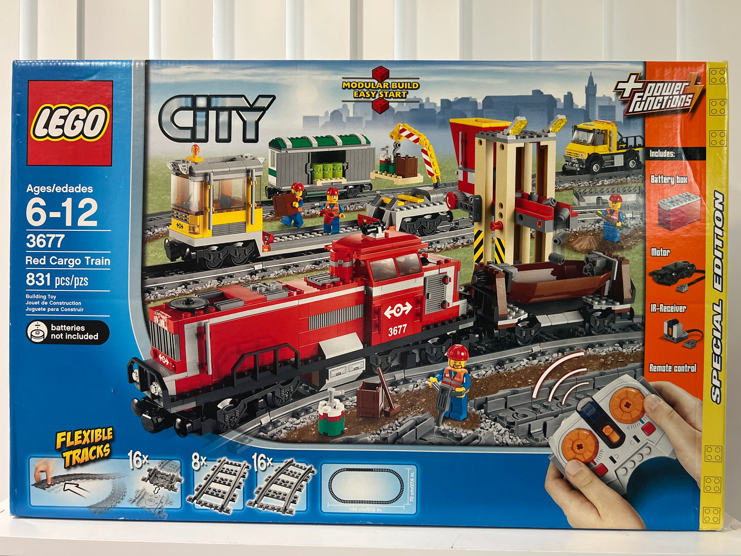 3677 Red Cargo Train