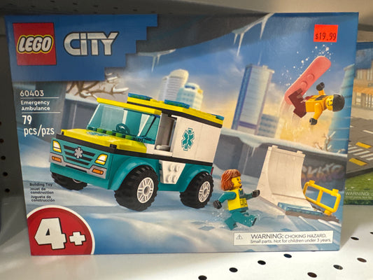 60403 Emergency Ambulance and Snowboarder