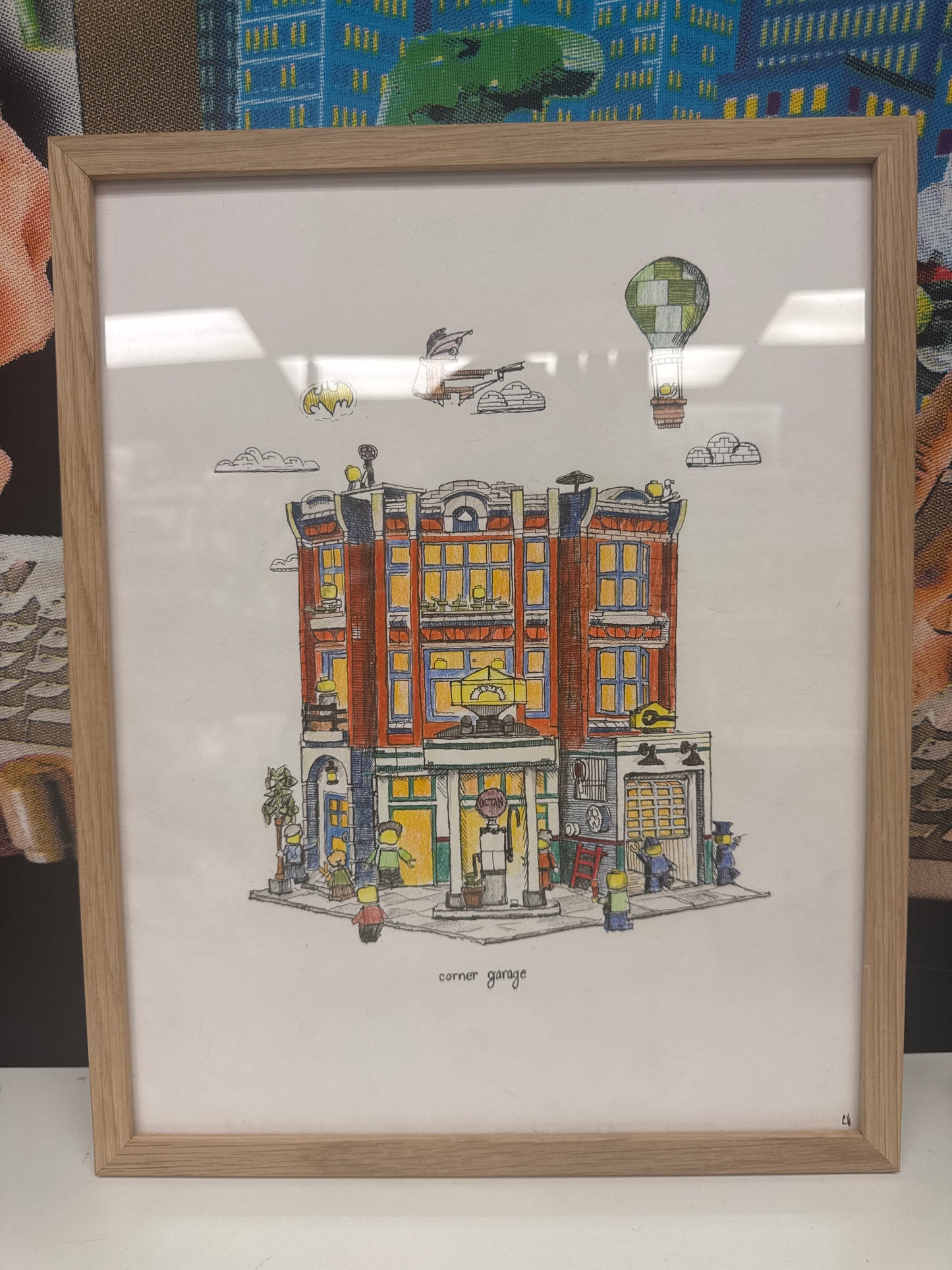 “corner garage” - Carter Hightower Original Artwork