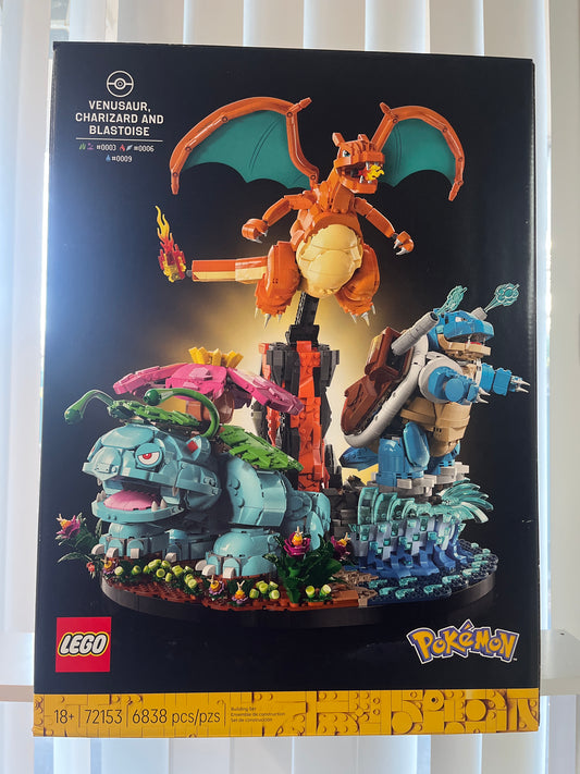 72153 Venusaur, Charizard and Blastoise
