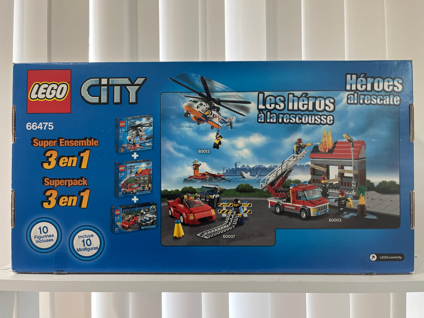 66475 City Bundle Pack, 3 in 1 Super Pack (Sets 60003, 60007, and 60013) - Heroes to the rescue