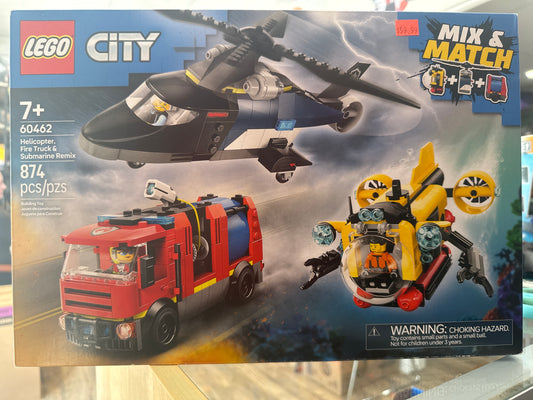 60462 Helicopter , Fire Truck & Submarine Remix