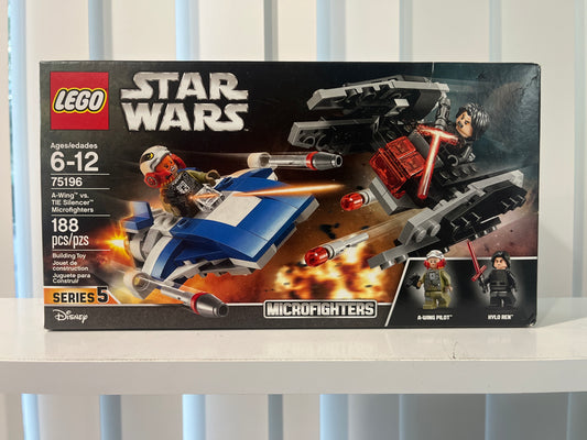 75196 A-Wing vs. TIE Silencer Microfighters