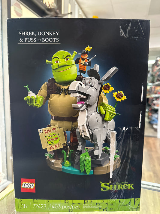 72423 Shrek, Donkey, & Puss in Boots ( damaged box)