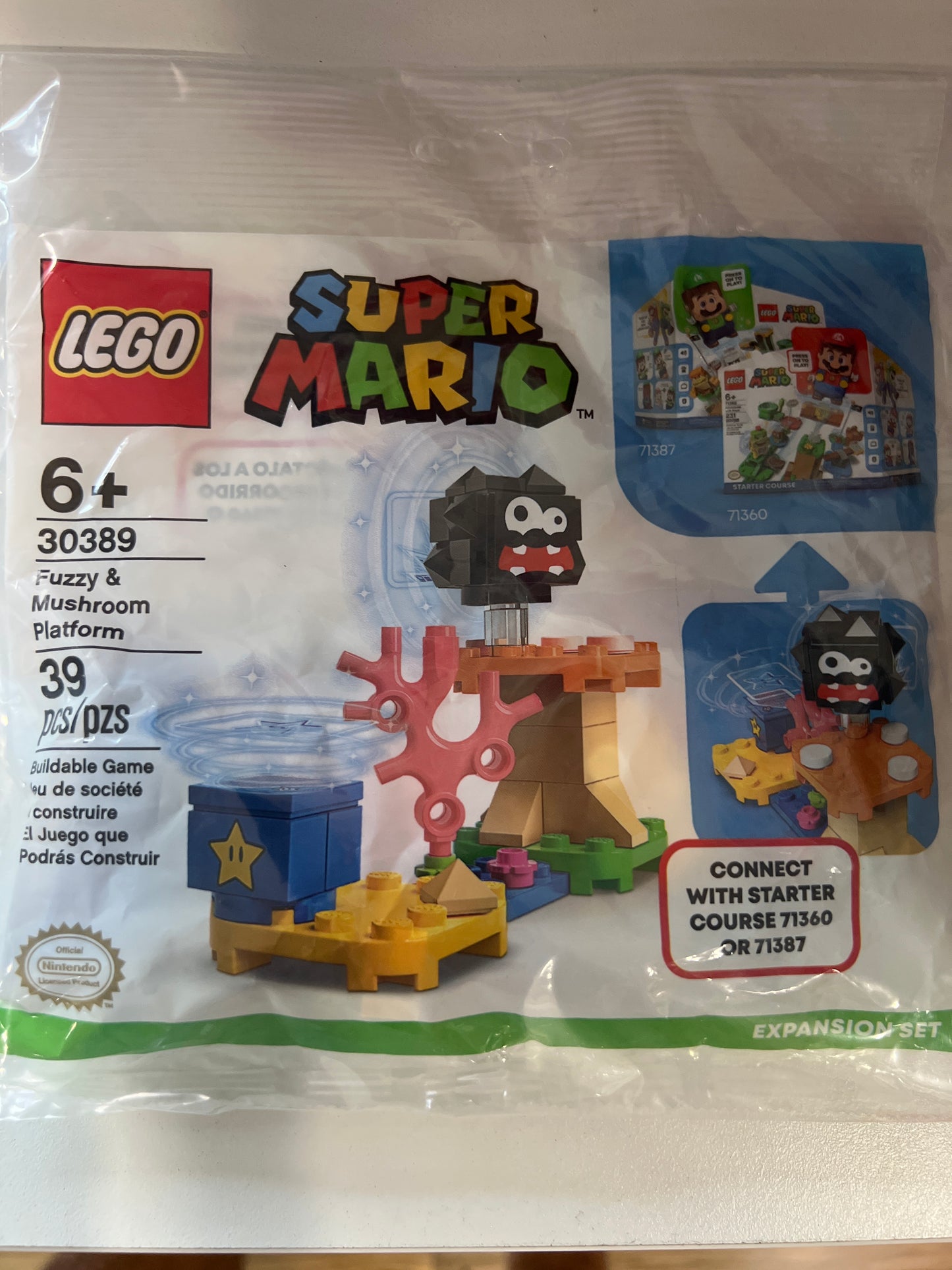 30389 Fuzzy & Mushroom Platform - Expansion Set polybag