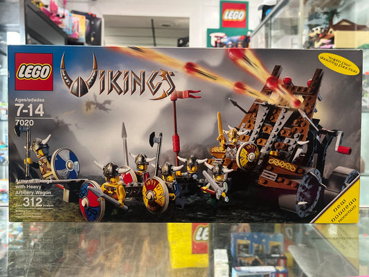 7020 Army of Vikings with Heavy Artillery Wagon