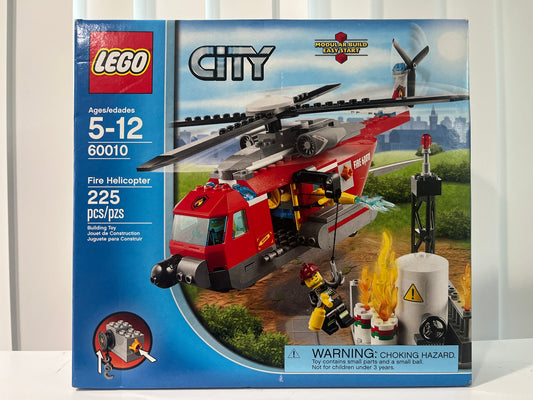 60010 Fire Helicopter (Red Stripe on Side Version)