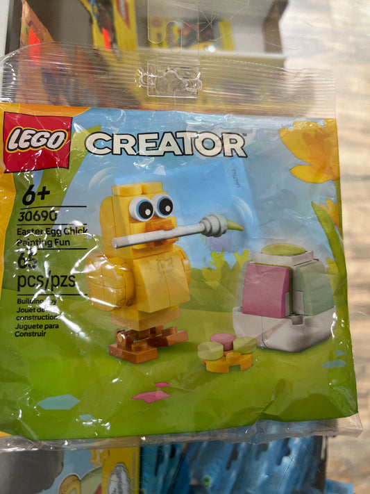 30690 Easter Egg Chick Painting Fun paper bag / polybag