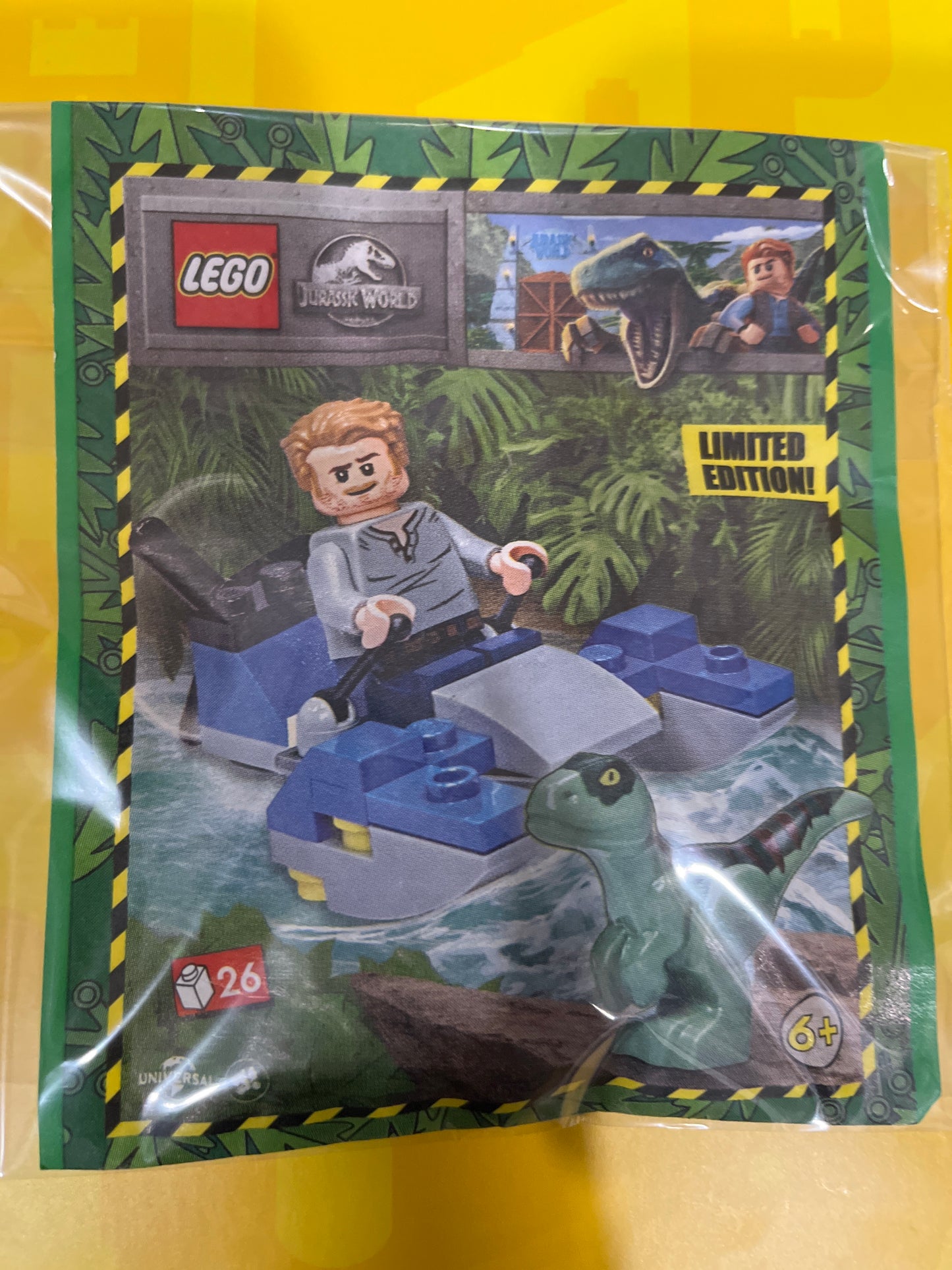 122331 Owen with Swamp Speeder and Raptor paper bag