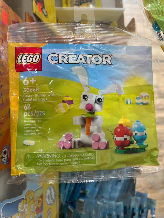30668 Easter Bunny with Colorful Eggs polybag