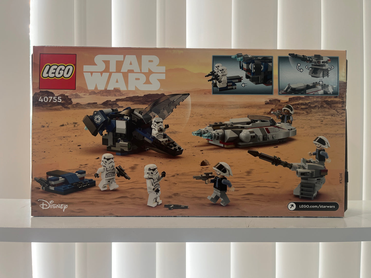 40755 Imperial Dropship vs. Rebel Scout Speeder