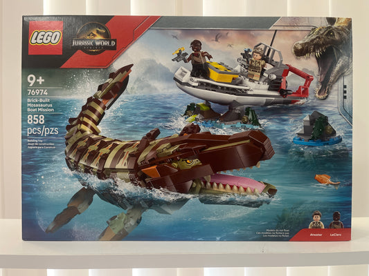 76974 Brick-Built Mosasaurus Boat Mission