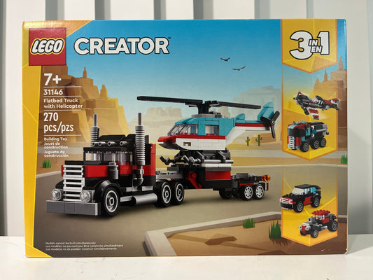 31146 Flatbed Truck with Helicopter