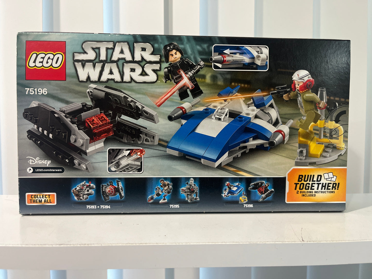 75196 A-Wing vs. TIE Silencer Microfighters