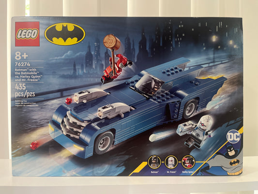 76274 Batman with the Batmobile vs. Harley Quinn and Mr. Freeze
