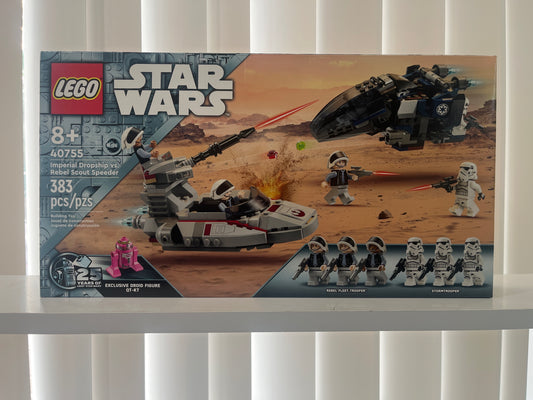40755 Imperial Dropship vs. Rebel Scout Speeder