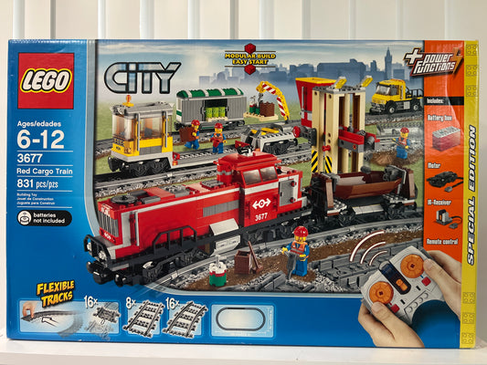 3677 Red Cargo Train
